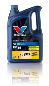 MOOTORIÕLI VALVOLINE ALL CLIMATE 5W40 4+1L