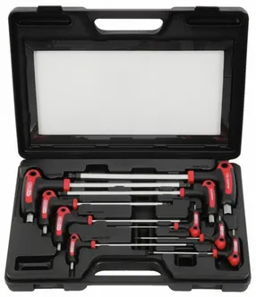 T-KÄEPIDEMEGA VÕTMEKOMPLEKT KS TOOLS 9 OSA