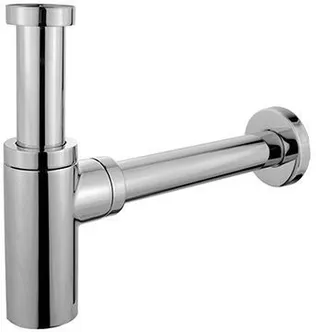 PUDELSIFOON NORDLINE 1 1/4" -Ø32 MESSING, KROOM