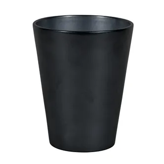 KERAAMILINE ÜMBRISPOTT ORHIDEELE NDT CALYPSO 13,1X16,1CM SÄRAV MUST