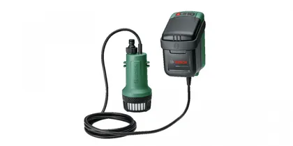 VEEPUMP BOSCH GARDENPUMP 18V-2000, ILMA AKU JA LAADIJATA