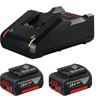 AKU+LAADIJA BOSCH GBA18V, 2X4AH, GAL18V-40
