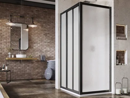 DUŠISEIN RAVAK SUPERNOVA APSS-80, 80X198CM MUST, PEARL KLAAS