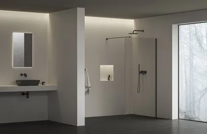 DUŠISEIN RAVAK WALK IN WALL AIR-90, 90X200CM MUST + W-SET