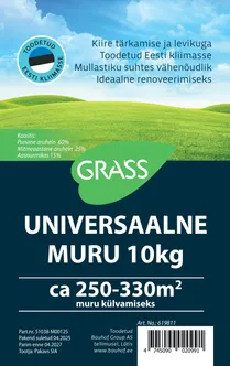 UNIVERSAALNE MURUSEEMNE SEGU GRASS 10KG