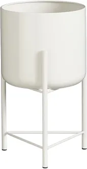 ÜMBRISPOTT JALGADEGA MICA DECORATIONS COLYN 30X17CM METALL VALGE