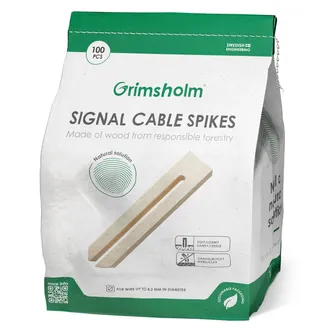 PAIGALDUSPIIGID ROBOTNIIDUKI KAABLILE GRIMSHOLM PUIDUST 100TK