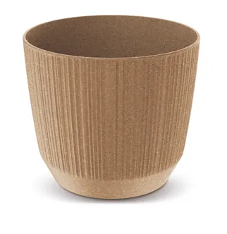 LILLEPOTT PROSPERPLAST RYFO ECO WOOD Ø12,6CM PRUUN