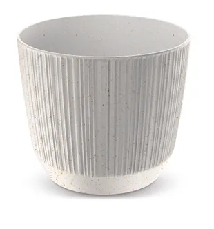 LILLEPOTT PROSPERPLAST RYFO ECO WOOD Ø14,6CM VALGE