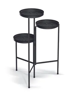 LILLEPOSTAMENT PROSPERPLAST TOL STAND 3 POTILE 79,5X48CM MUST