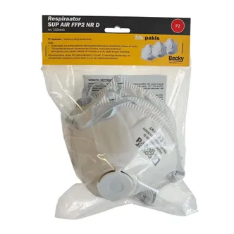 RESPIRAATOR WORTEX SUP AIR FFP2 KLAPIGA 3TK/PK