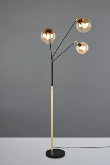 PÕRANDALAMP TRIO PAXTON 3XE27 MATT MUST/KULDNE