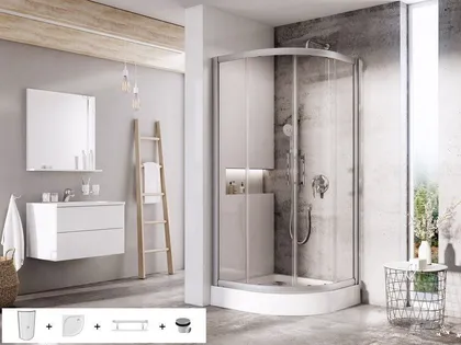 DUŠIKOMPLEKT RAVAK 5IN1 X-POINT XP1CP4, SET 16 ALUMIINIUM