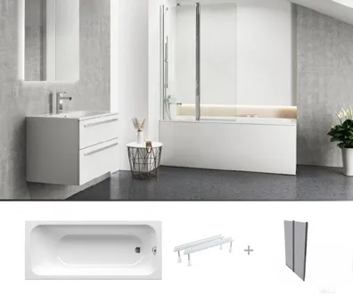 VANN RAVAK CHROME 170X75CM SETV24L VANNISEINAGA, SATIIN