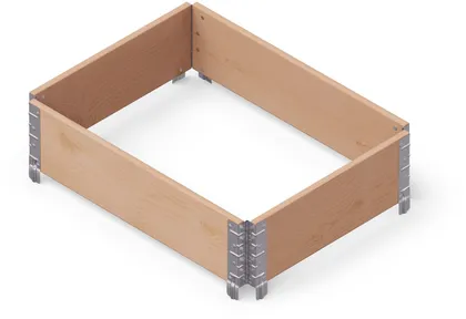 PEENRAKAST UPYARD PROFESSIONAAL 80X60CM PRUUN