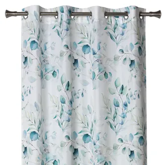 KARDIN SPLENDID ALPINA 140X260CM SININE/VALGE RÕNGASTEGA