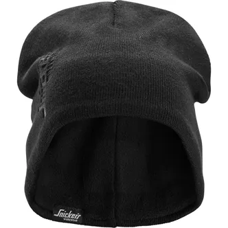 TALVEMÜTS SNICKERS FLIISIST VOODRIGA TUULEKINDEL, MUST