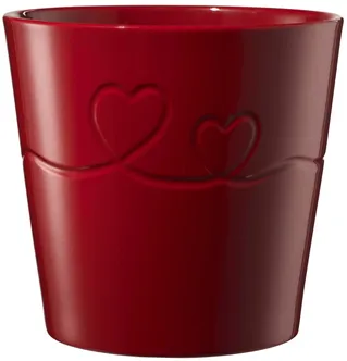 ÜMBRISPOTT SK ENDLESS LOVE Ø13CM, PUNANE