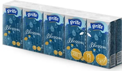 TASKURÄTIKUD GRITE BLOSSOM 3-KIHILINE 10TK PAKIS