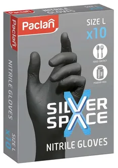 NITRIILKINDAD PACLAN SILVER SPACE L SUURUS, 10TK PAKIS