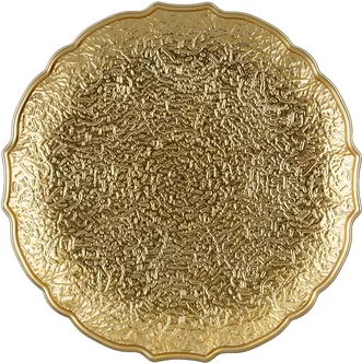 DEKORATIIVNE TALDRIK MICA DECORATIONS Ø33CM KULDNE