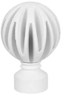 KARDINAPUU OTSIK DEKORIKA MATERA Ø19MM VALGE 2TK PAKIS