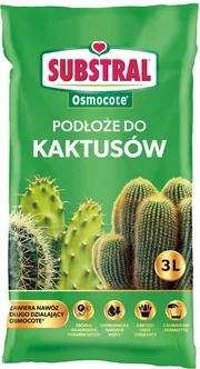 KASVUSUBSTRAAT SUBSTRAL KAKTUSTELE OSMOCOTE VÄETISEGA 3L