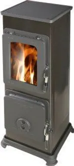 KAMIN SISSI BASIC MUST KLAASUKSEGA 5KW