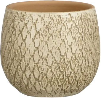 ÜMBRISPOTT MICA DECORATIONS MADEIRA Ø14CM KREEM