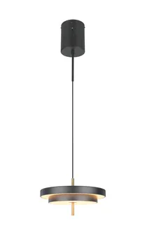 LAELAMP TRIO KEATON LED 40CM MUST MATT/MESSING