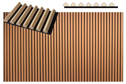 AKUSTILINE SEINAPANEEL DARNA 19X300X2600MM VALGE TAMM 0,82M² PAKIS