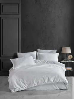 VOODIPESUKOMPLEKT CREYA 200X220CM VALGE