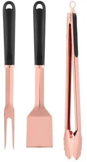 GRILLITARVIKUTE KOMPLEKT MUSTANG 3-OSALINE, ROOSA-KULDNE