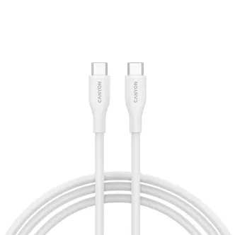 KAABEL CANYON CC60SC10 C-C 60W 1M SILIKOON VALGE
