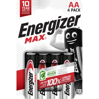 PATAREI ENERGIZER MAX ALKALINE AA 4TK PAKIS