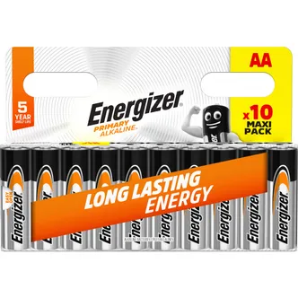 PATAREI ENERGIZER PRIMARY ALKALINE AA 10TK PAKIS
