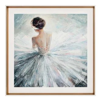 SEINAPILT RAAMIGA 80X100CM, BALERIIN KRISTALLIDEGA