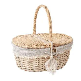 PIKNIKUKORV WILLI TASSEL 40X32XH17/40CM