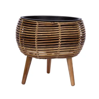 LILLEPOTT WICKER 37X37XH35CM, HELEPRUUN