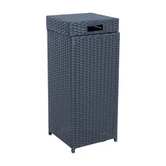 PRÜGIKAST WICKER 30X30XH71CM, MUST