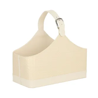 AJALEHEKORV WILMA 37.5X17.5X27CM, KREEM