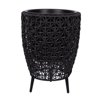 LILLEPOTT WICKER 38X38XH54CM, MUST