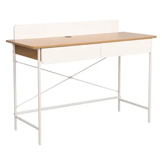 KIRJUTUSLAUD FERDIE 120X48XH88CM, SAAR/VALGE