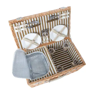 PIKNIKUKORV GINO 4-LE 54X34XH21CM