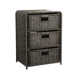 KORVRIIUL 3-NE BASILE 40X30XH56CM, TUMEPRUUN