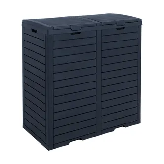 PRÜGIKAST GALA 78X41XH86CM/230L, MUST PLASTIK