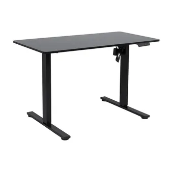 TÖÖLAUD ERGO FIT 1-MOOTORIGA, 120X60XH71.5-116CM, MUST
