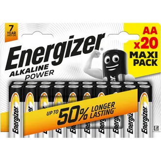 PATAREI ENERGIZER ALKALINE POWER AA 20TK PAKIS