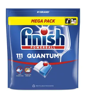 NÕUDEPESUMASINA KAPSLID FINISH QUANTUM LEMON 111TK PAKIS