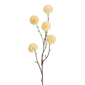 KUNSTLILL MICA DECORATIONS POMPOON 100CM KREEMJAS
